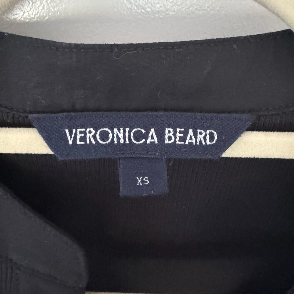 Veronica Beard Coralee Puff-Sleeve Top in Black - Picture 4 of 5